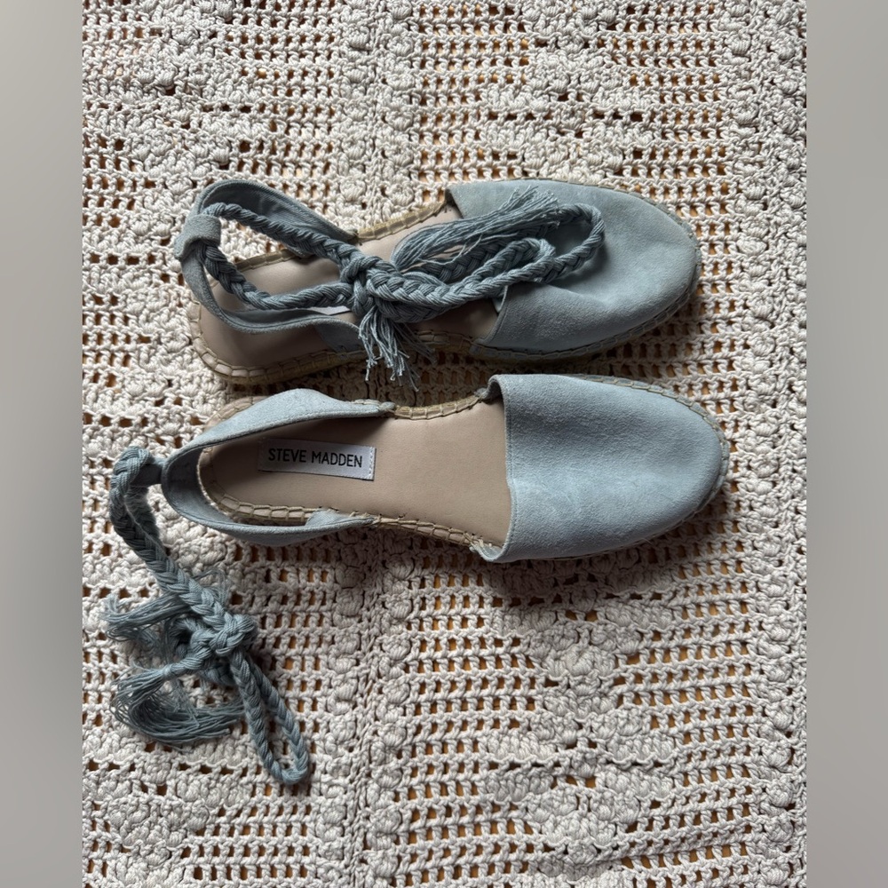 Steve Madden Sky Blue Espadrille Shoes
